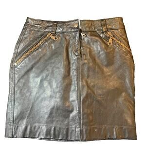 For Joseph leather Mini skirt Size 0, Excellent condition